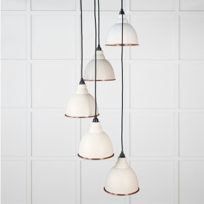 From The Anvil - Smooth Copper Brindley Cluster Pendant in Teasel 49736STE