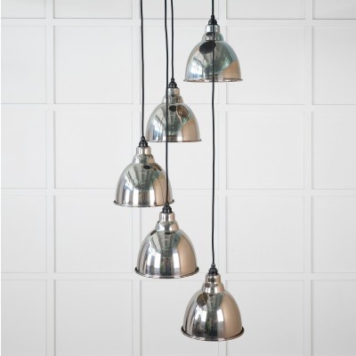 From The Anvil - Smooth Nickel Brindley Cluster Pendant 49737