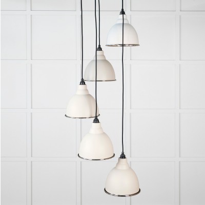 From The Anvil - Smooth Nickel Brindley Cluster Pendant in Teasel 49737STE