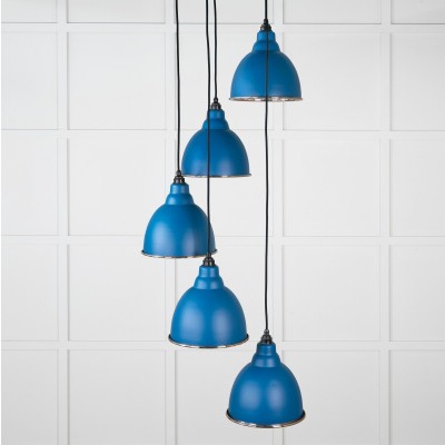 From The Anvil - Hammered Nickel Brindley Cluster Pendant in Upstream 49740SU