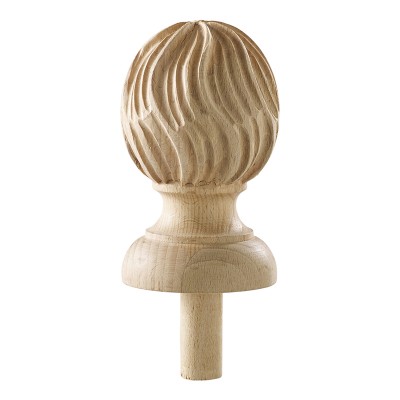HAND-CARVED LARGE GOTHIC BEECH FINIAL ATCAFI18B