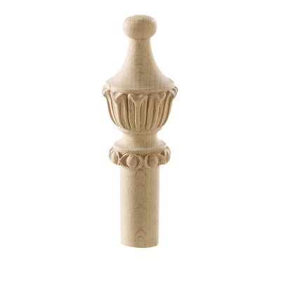 HAND-CARVED SMALL ACANTHUS BEECH FINIAL ATCAFI5B
