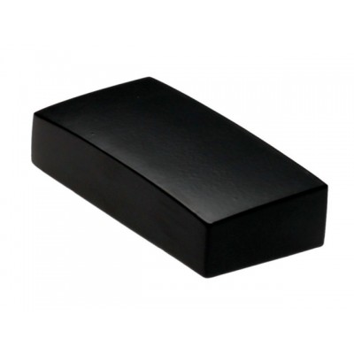 Metal Half Newel Cap - Black 90 x 45mm