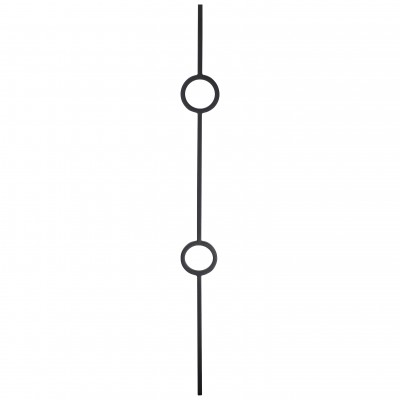Pear Black Square Two Circle Spindle 1117mm