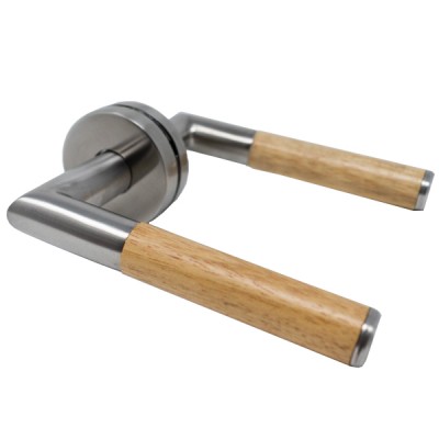 DOOR HANDLE PACK BQ513 SD042 MITRED LIGHT BEECH STANDARD R/ROSE 19MM SSS - LISBQ513