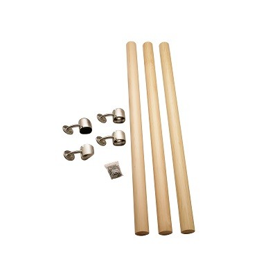 Cheshire Mouldings Rail in a Box - Oak/Brushed Nickel [RBOON]