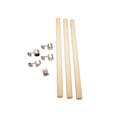Cheshire Mouldings Rail in a Box - Pine/Chrome [RBOPC]