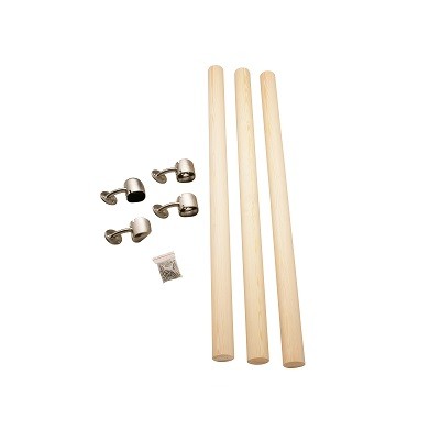 Cheshire Mouldings Rail in a Box - Pine/Brushed Nickel [RBOPN]