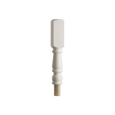 CHESHIRE MOULDINGS BENCHMARK WHITE PRIMED PLAIN NEWEL TURNING 595MM [CMN202W] 