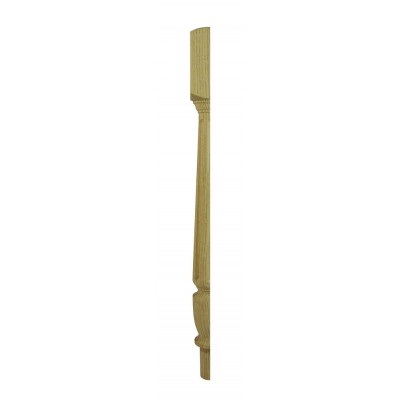 Richard Burbidge CWOFNT160HALF Classic White Oak Fluted Newel Turning 90x725mm Half