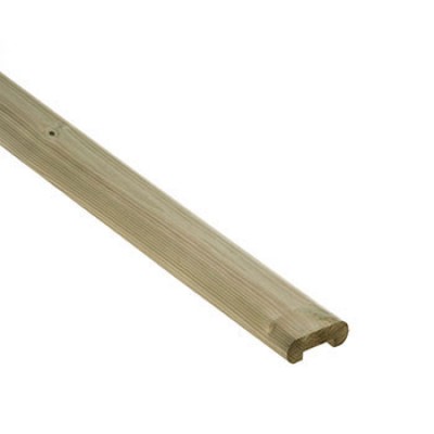 Cheshire Mouldings DCAP18 Pine Deck Capping Rail 1795x80x16mm