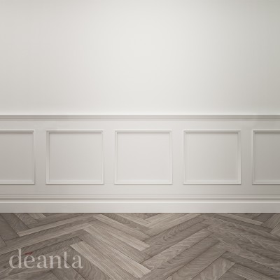 Deanta Balmoral White Primed Wall Panelling 2400mm Pack [WPPGBA]