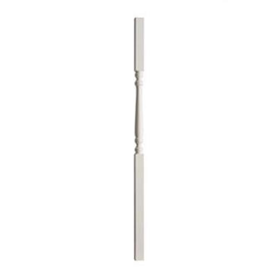 CHESHIRE MOULDINGS BENCHMARK WHITE PRIMED EDWARDIAN SPINDLE 1100 X 41 X 41MM [ED110W] 