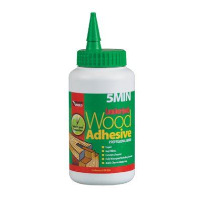 Everbuild Lumberjack 5 minute PU wood glue D4 750gm