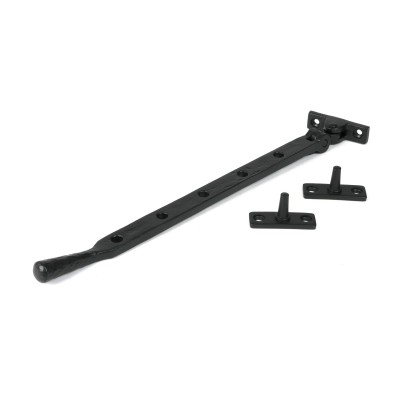 From The Anvil - Matt Black 12" Hammered Newbury Stay 46482