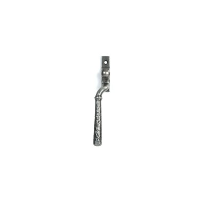From The Anvil - Pewter Hammered Newbury Espagnolette Fastener - Left Hand - 46494