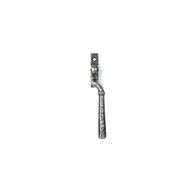 From The Anvil - Pewter Hammered Newbury Espagnolette Fastener - Right Hand - 46495