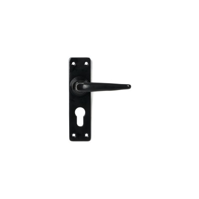 From The Anvil - Black Smooth Lever Euro Lock Set 46577