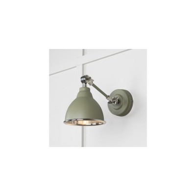 From The Anvil - Smooth Nickel Brindley Wall Light in Tump 49715STU