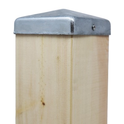 90x90mm External Pyramid Cap Galvanised