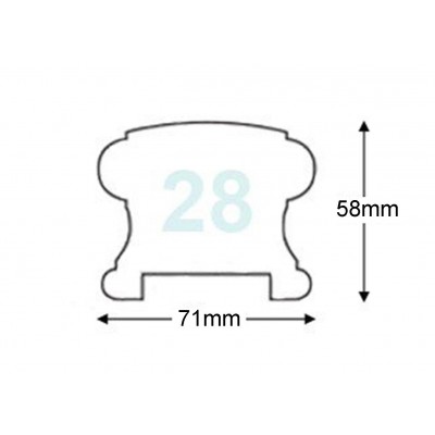 Profile Staircase Handrail No. 28