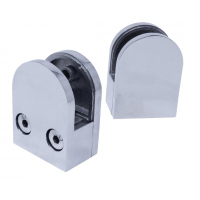 SOLUTION Chrome Large Flat Bracket - Pk Qty 2