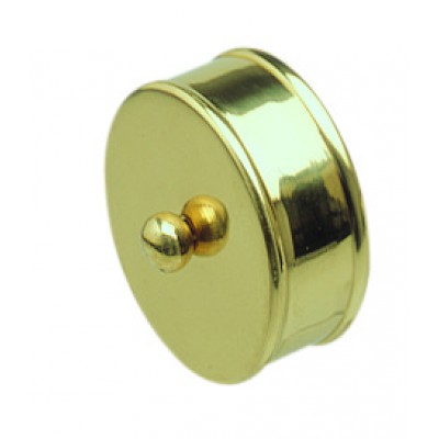 Richard Burbidge RHR02M Handrail Metal End Cap - Brass 54mm
