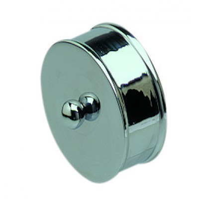 Richard Burbidge RHR02S Handrail Metal End Cap - Silver effect 54mm