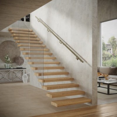 ROTHLEY - BAROQUE METAL HANDRAIL KIT - MATT BLACK 3600MM [KMB3600I]