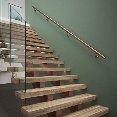ROTHLEY - BAROQUE METAL HANDRAIL KIT - ANTIQUE COPPER 3600MM [KAC3600B]