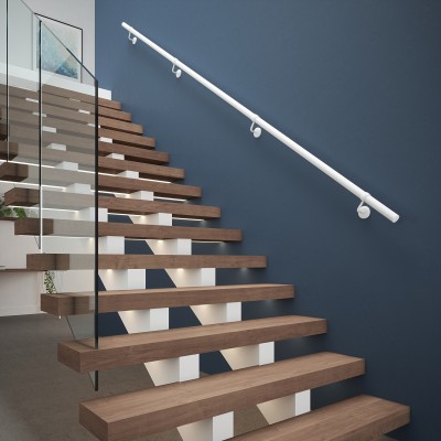 ROTHLEY - BAROQUE METAL HANDRAIL KIT - MATT WHITE 3600MM [KMW3600I]