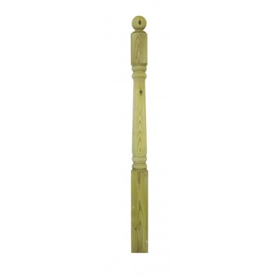 Richard Burbidge LD202 Traditional Outdoor Naturewood Colonial Newel 82x1195mm