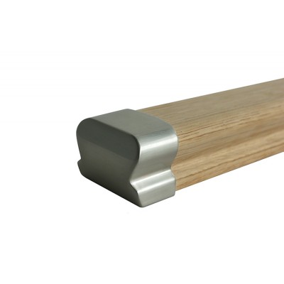 LTHR Traditional Handrail End Cap Brushed Nickel