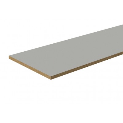 Cheshire Mouldings Cool Grey Melamine 1830x305x15mm Board - Pack QTY 1 [MEL20]
