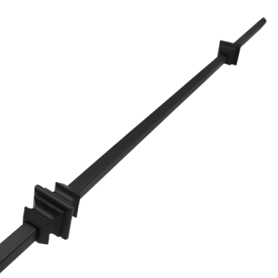 Milford Matt Black Metal Baluster Spindle 12.5mm x 1120mm (Square) PK10