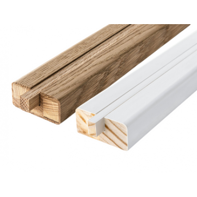 Modern 58x28mm Staircase Baserail 12.5 x 15mm Groove for Metal Spindles