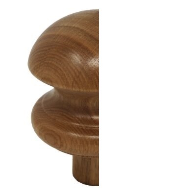 Half Staircase Newel Cap - Half Mushroom Cap