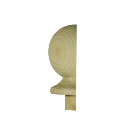 Richard Burbidge NC2/90HALF Trademark Hemlock Newel Cap Ball Half 90mm