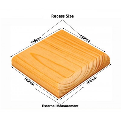 Staircase Newel Cap - Flat Cap 145mm