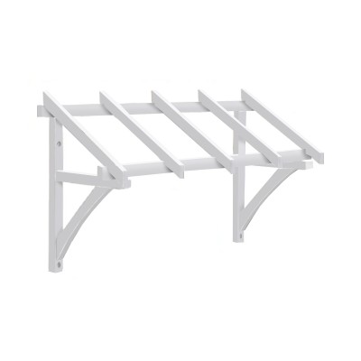 Cheshire Mouldings White Primed Flat Roof Porch Canopy - 1600mm [PCH03-P]