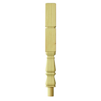 Richard Burbidge PNT415P Trademark Pine Provincial Intermediate Newel Turning 90x710mm