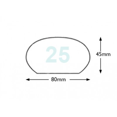 Profile Staircase Handrail No. 25 - Pear Stairs