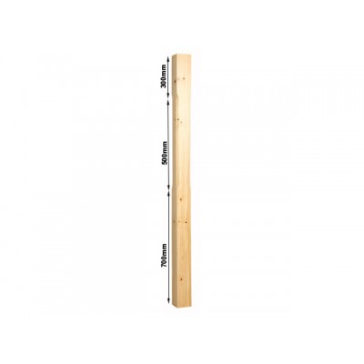 Stop Chamfered Staircase Newel Post 120mm