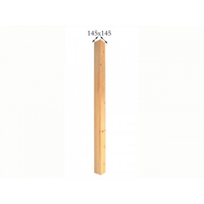 Square Staircase Newel Post 145mm