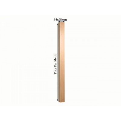 Square Staircase Newel Post 95mm