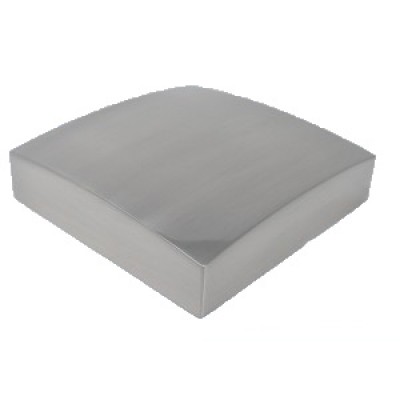 Unique Square Newel Cap Brushed Nickel 90 x 90mm