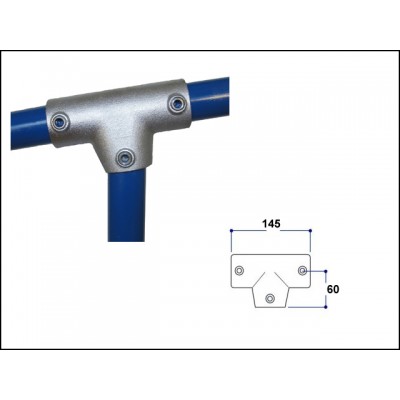 Interclamp 155-C42 - Slope Long Tee (0 - 11 degree)