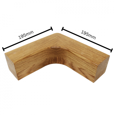 SQUARE HORIZONTAL 90 DEGREE HANDRAIL TURN