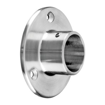 Q-Railing - Wall flange, tube Dia 42.4 mm, stainless steel 304 interior, satin [PK2]- [13050504212] 130505-042-12