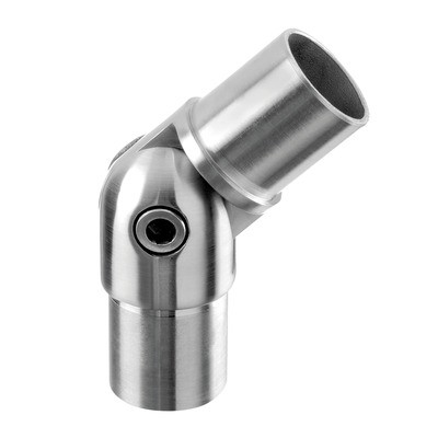 Q-Railing - Adjustable flush angle, (- 90 degree up to + 90 degree), tube Dia 42.4 mm x 2 mm, stainless steel 304 interior, satin [PK2]- [13030224212] 130302-242-12